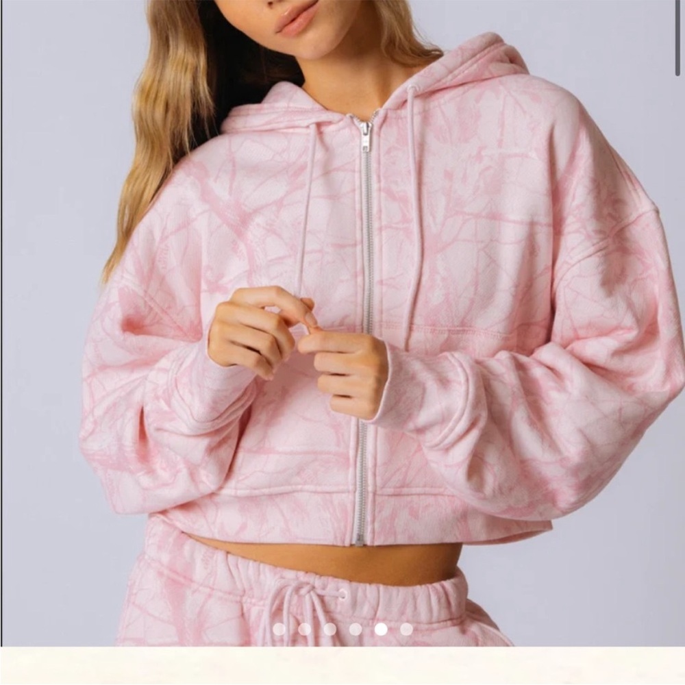 Dairy Boy Pink Camo Zip Up Hoodie